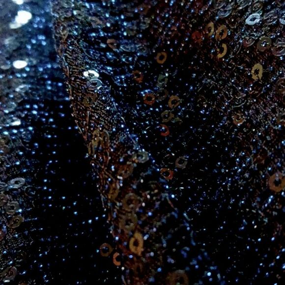 EXPRESS Sequined Camisole Tank Top Navy Spaghetti Strap Sz Small NWT - Picture 12 of 12